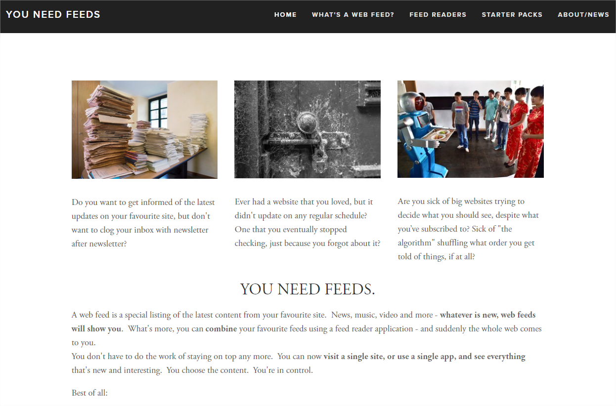 You Need Feeds Screenshot